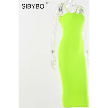 Dámské šaty Dámské přiléhavé šaty na ramínka Barva: zelená, Míry: L