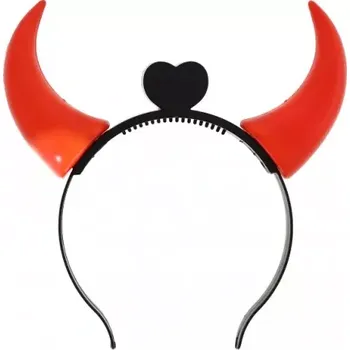 Karnevalový kostým Čertovské rohy na čelence - svítící