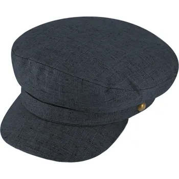 Čepice Fiebig - Headwear since 1903 Námořnická lněná kapitánka - od Fiebig modrá Velikost: 60 cm