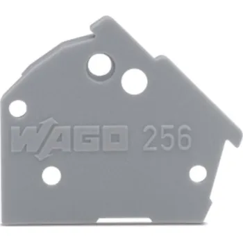 WAGO 256-300 bočnice pro 256 světle šedá