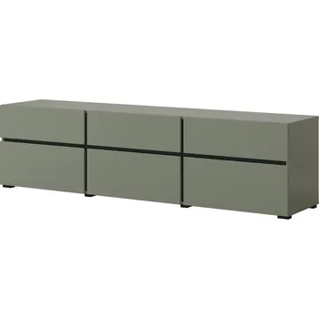 Komoda Televizní komoda CROSS (typ 41) Pine green/černá