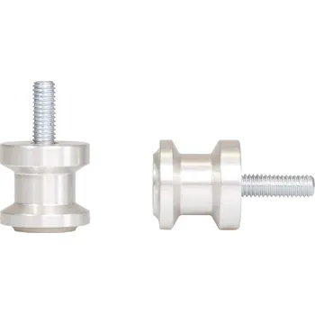 Tlumič řízení BIKETEC válečky (kluzáky) přišroubované do kyvné vidlice. M6X1 barva stříbrná (0690166100) (BIKETEC válečky (kluzáky) přišroubované do kyvné vidlice. M6X1 barva stříbrná (0690166100))