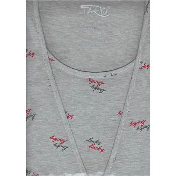 Dámské noční prádlo Mateřská noční košile 1091-Linda, dlouhý rukáv, šedá, vel. S, M, L, XL