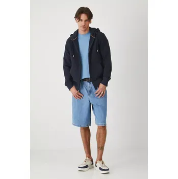 Pánská mikina Mikina Medicine pánská, tmavomodrá barva, s kapucí, vzorovaná RS25.BLM703 59M, vel. S