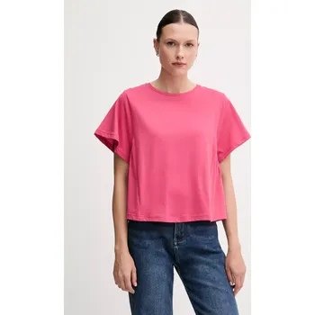 Dámské tričko Bavlněné tričko United Colors of Benetton dámské, růžová barva, 3U53D109U 42X, vel. M