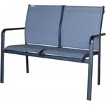 Doppler EXPERT PLUS stříbrnošedá - zahradní hliníková dvousedadlová lavice