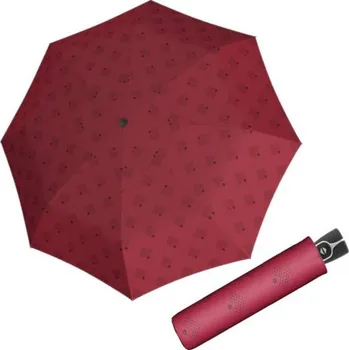 Deštník Doppler Fiber Magic Night Sky red - dámský plně automatický deštník