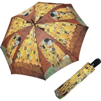 Deštník Doppler Magic Mini Klimt "Der Kuss" - dámský plně automatický deštník
