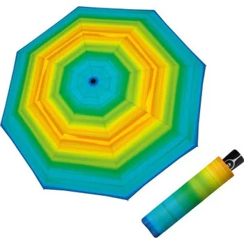 Deštník Doppler Fiber Magic Happy green - dámský plně automatický deštník