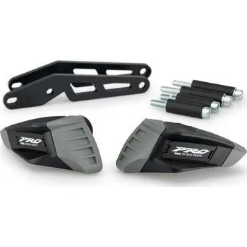 Pádové protektory rámu PUIG PRO 2.0 21982N černý s šedou gumou