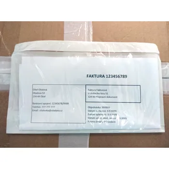 Potravinová fólie OEM Obálka fóliová samolepící na balík na doklady C5, 17,5 x 23,5 cm, 100 ks 4190640