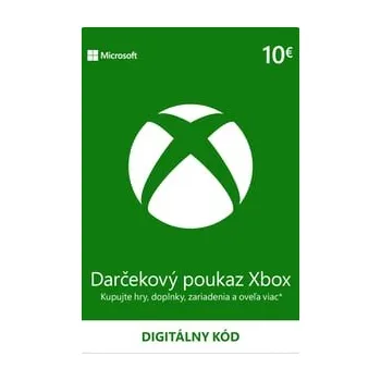Počítačová hra XBOX - Dárková karta Xbox 10 EUR