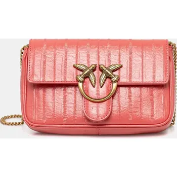 Kožená kabelka Pinko oranžová barva, 100061 A1VE 100061.A1VE 32X, vel. ONE SIZE