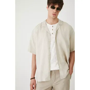 Pánská košile Lněná košile Medicine RS25.KKM090 béžová 08M, vel. XL