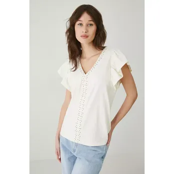 Dámské tričko Bavlněné tričko Medicine dámské, béžová barva RS25.TSD801 01X, vel. L