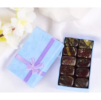 Přírodní kámen Přírodní tromlované kameny mix minerálů 10 ks | domácí dekorace 10 ks - krvavý jaspis