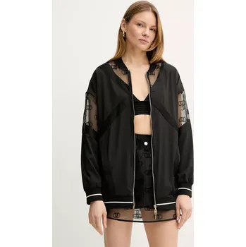 Pánský bomber Bomber bunda Liu Jo černá barva, přechodná, TA5200 TS922 TA5200.TS922 99X, vel. S