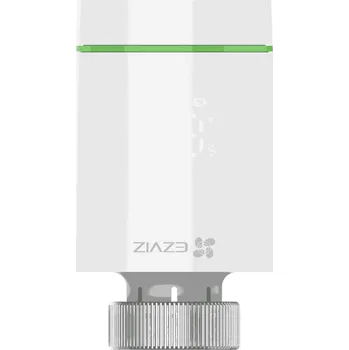 Hlavice pro radiátor EZVIZ chytrá termostatická hlavice T55/ 55 mm x 95 mm/ 2x 1,5V AA baterie/ 3.0 V DC/ Zigbee/ bílá