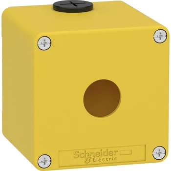 Stykač SCHNEIDER ELECTRIC SCHNEIDER Skříň XAPK1501 kovová, žlutá, pro tlačítko nouzového zastavení XAPK1501