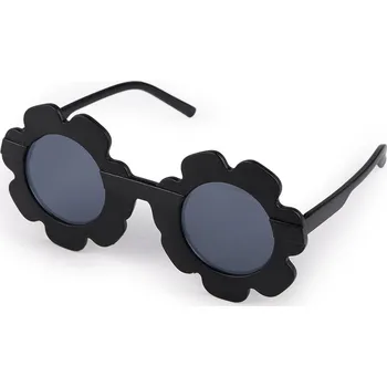 Karnevalový doplněk Párty / karnevalové brýle květy - dětské, barva 16 černá šedá světlá