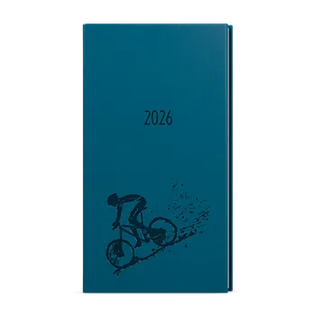 Diář Týdenní diář 2026 Baloušek kapesní Jakub - Vivella s ražbou - petrolejová - Kolo