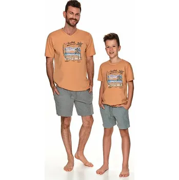 Chlapecké pyžamo Taro, chlapecké pyžamo 2749-Wadim, skořicová, vel. 140