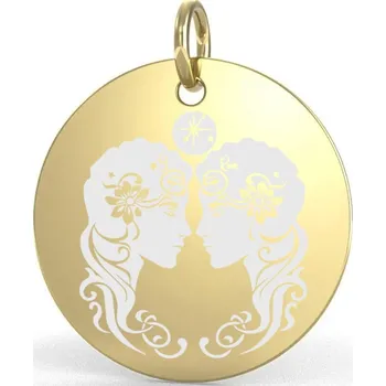 Přívěsek Přívěsek zlacené stříbro zvěrokruh blíženci 15 mm