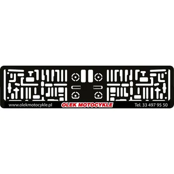 Řídítka BIKETEC rám POD tabulky registrační auto barva černá s logem olek motocykly (BIKETEC rám POD tabulky registrační auto barva černá s logem olek motocykly)