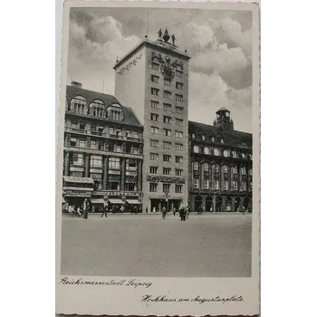 Literární biografie Leipzig - Reichsmessestadt, Hochhaus am Augustusplatz