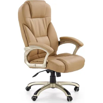 Kancelářské křeslo DESMOND — ekokůže, více barev, nosnost 130 kg Béžová