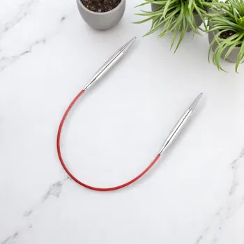 ChiaoGoo kruhové jehlice KNIT RED 23 cm Velikost jehlic: 5 mm