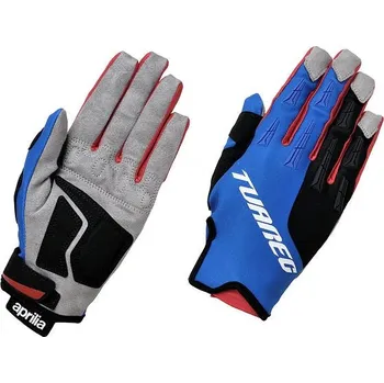 Moto rukavice Rukavice Aprilia pánské červeno/modro/černo/šedé XL