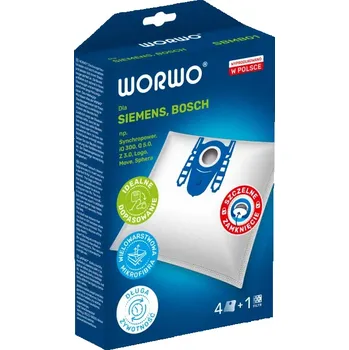 Sáček do vysavače Worwo SBMB01 - sáčky pro vysavače Siemens, Bosch - 4ks + filtr