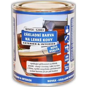 barva na kov ColorCity NOVEX S 2003 ZÁKLADNÍ BARVA NA LEHKÉ KOVY Barva: šedá 0110, Balení: 0,6 l