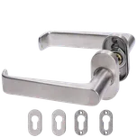 KOVIAN, s.r.o. Klika včetně spodní rozety, L-124mm, broušená AISI304