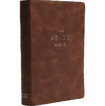 NKJV, Abide Bible, Leathersoft, Brown, Red Letter, Comfort Print