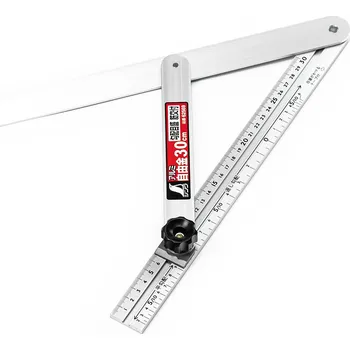 Úhloměr Japonský truhlářský pokosník SHINWA s metrickou stupnicí - 300 mm