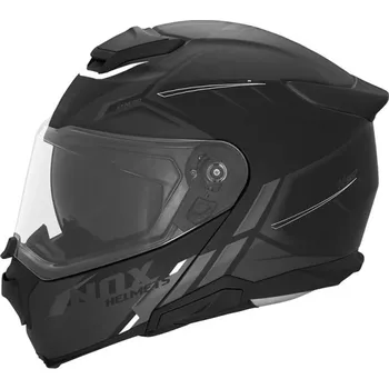 Helma na motorku Helma NOX N967 SYNCHRO černá matná/bílá - XL