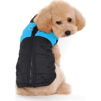 Kosmetika pro psa Ducomi St. Moritz Psí kabát s háčky, zimní péřová bunda pro psy, velikosti: malá, střední a velká,