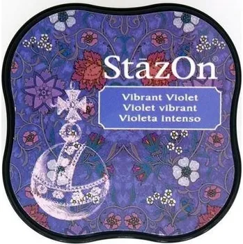 Razítková poduška Tsukineko voděodolný inkoust StazOn Midi, vibrant violet