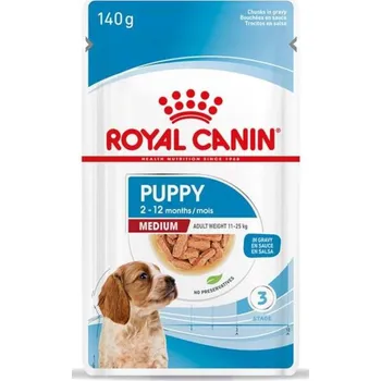 Krmivo pro psa ROYAL CANIN KAPSA MEDIUM PUPPY 10x140g