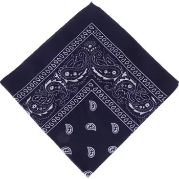 Šála Šátek bandana tmavě modrý Rocka Oldschool Navy Blue White Pattern