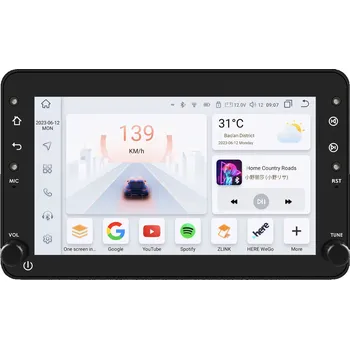 Autorádio HIZPO FTALF7001 7\" Autorádio Android 13 Alfa Romeo Brera Spider Sportwagon Model: 4SFTALF71P (4+32GB)