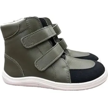 Dívčí zimní obuv Barefoot dětské zimní boty Baby Bare FEBO WINTER Bosco zelené Velikosti obuvi: 32