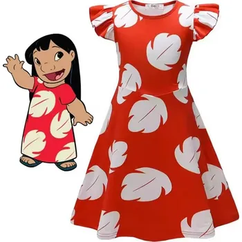 Karnevalová maska Dětské dívčí šaty Lilo | Stitch 100 - 150 100cm