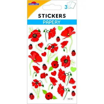 samolepka Samolepky gg sp 145101 poppies flowers