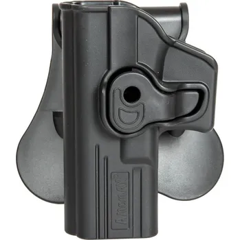 Polymerové opaskové pouzdro pro leváky Glock - černé, Amomax