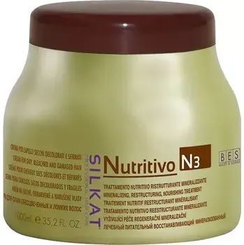 Vlasová regenerace Bes Beauty & Science Silkat Nutritivo N3 regenerační maska 1000 ml
