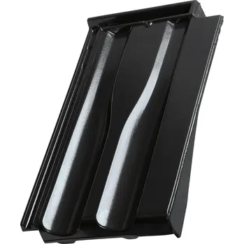 pálená krytina Taška krajní pravá Tondach Renoton 11 -glazura/amadeus černá