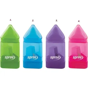 Ořezávátko Ořezávátko Spree - Raketa + guma, 1kus